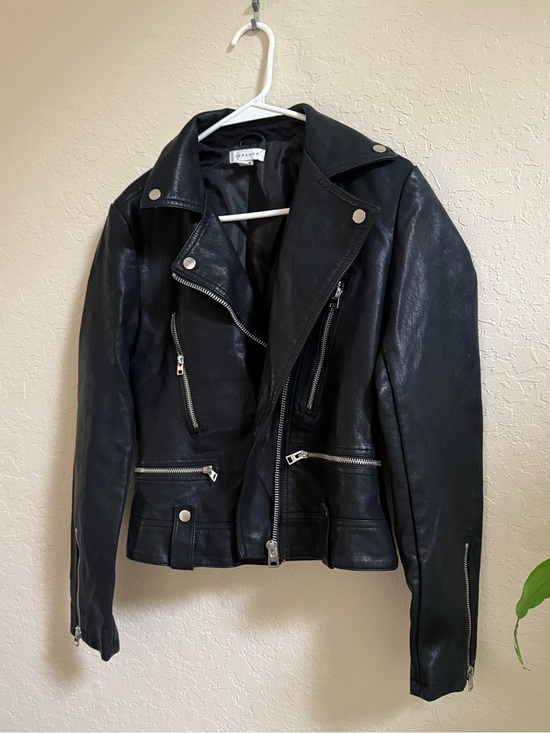 Topshop Jackets & Blazers - NWOT Black Faux Leather Moto Jacket - Topshop